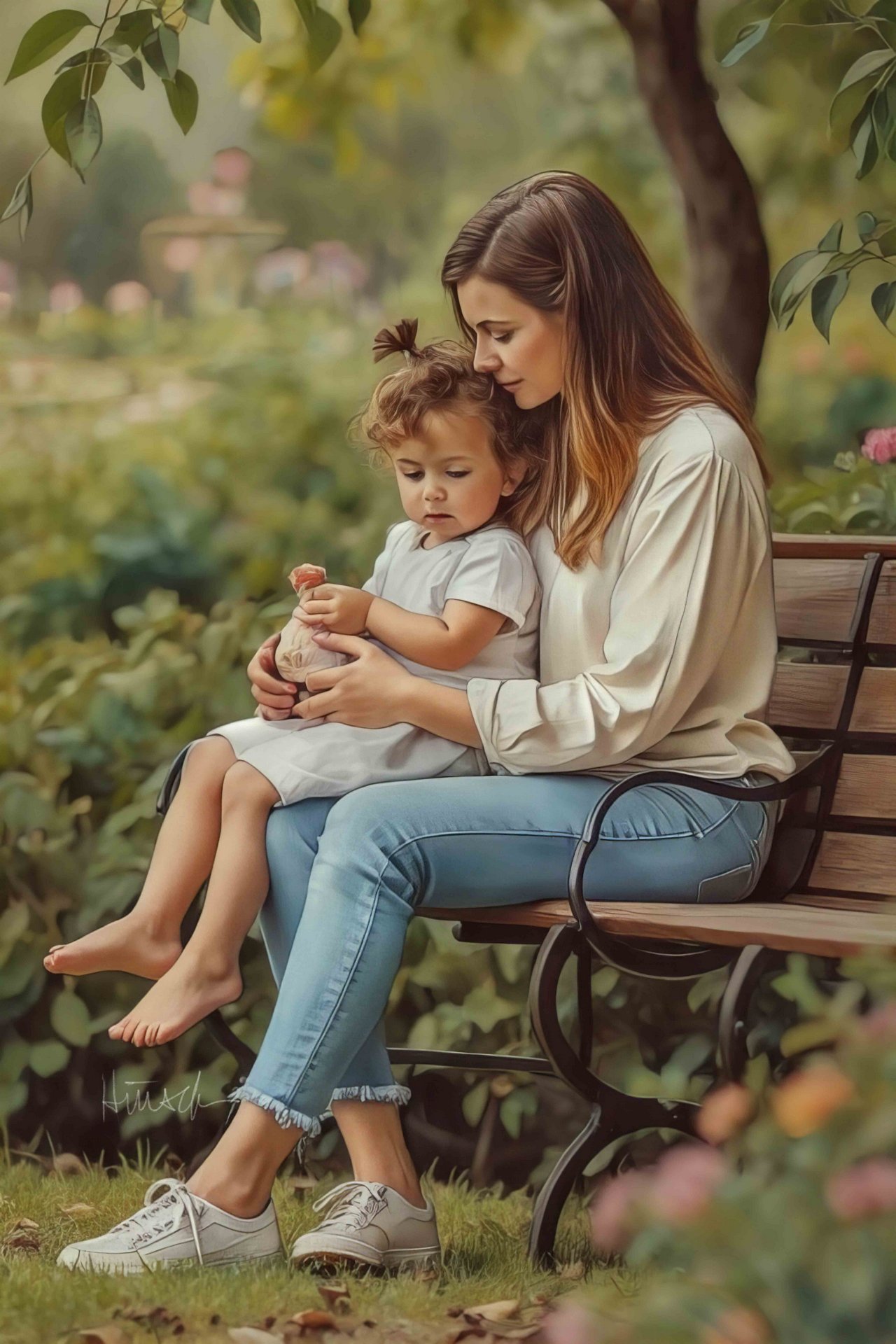 Deandra and Kaleigh at Crosby Gardens