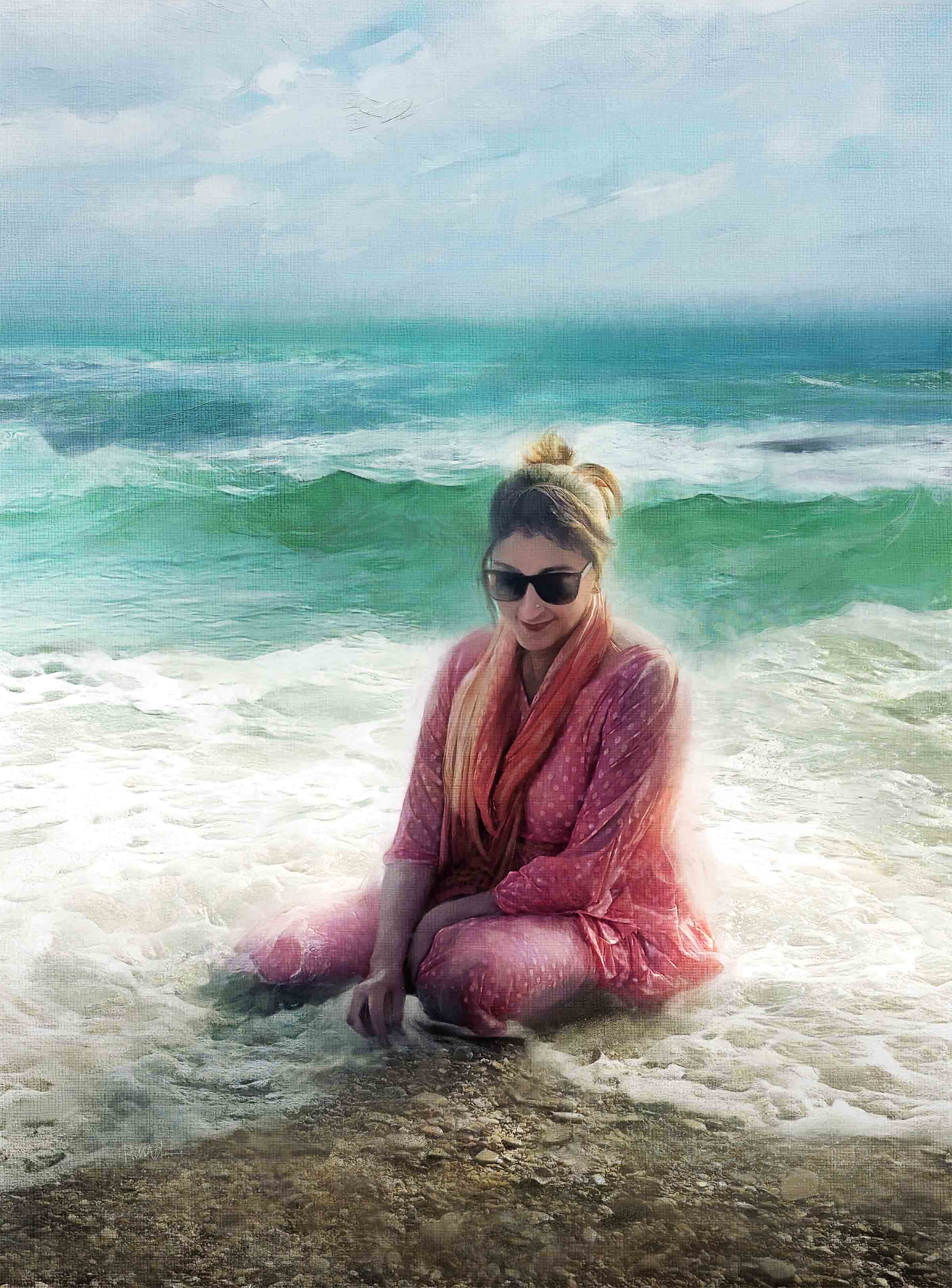 Senna at Karachi Beach