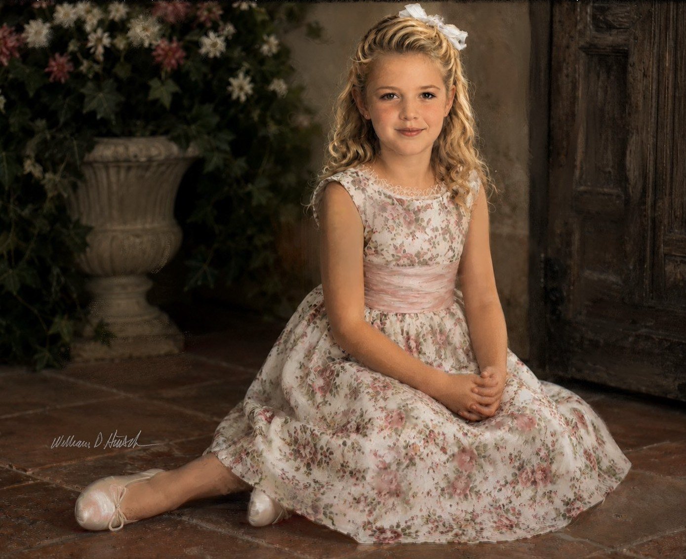 Portrait of a young girl, Catherine, by William Dean Hinsch